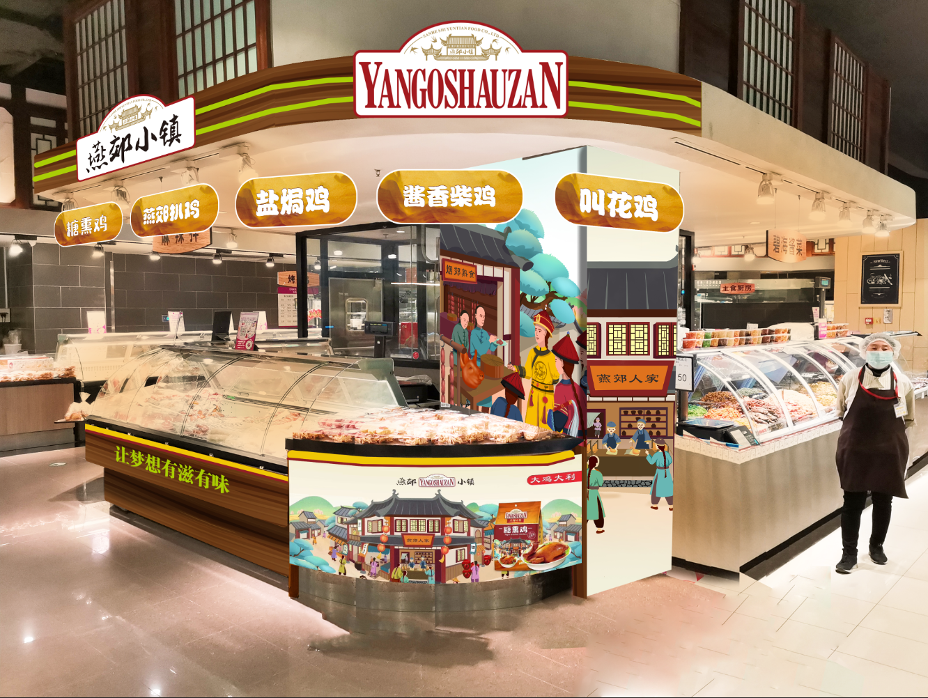 燕郊小鎮終端形象 Terminal image of Yanjiao Town